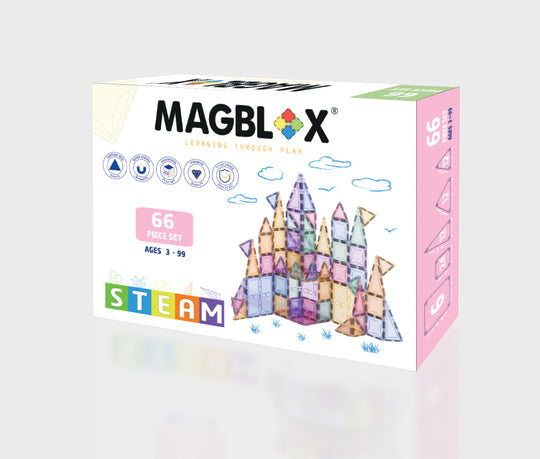 MAGBLOX® 66pcs Light Colours Set