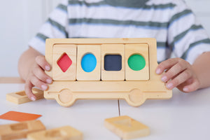 Shape and Colour Bus Tray