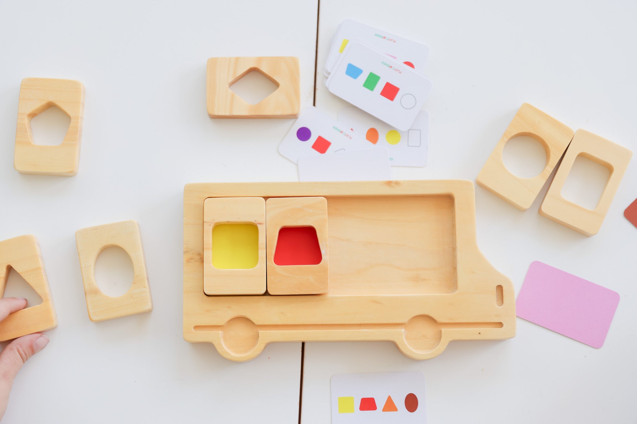 Shape and Colour Bus Tray
