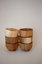 Load image into Gallery viewer, Mini Wooden Bowls set of 6
