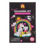 Load image into Gallery viewer, Neon Colouring Set - Unicorns and Friends
