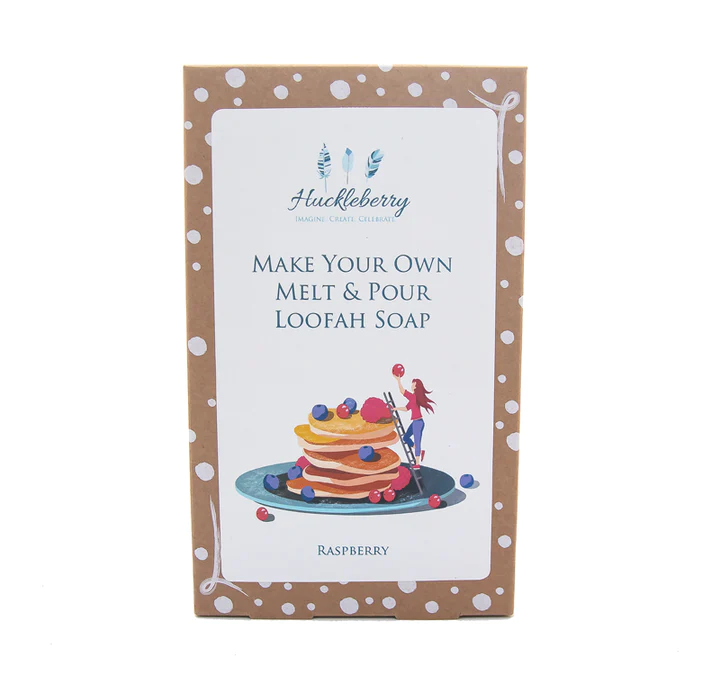 Make Your Own Melt & Pour Loofah Soap Kit - Raspberry