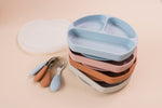 Load image into Gallery viewer, Silicone suction plate and cutlery set

