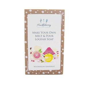 Make Your Own Melt & Pour Loofah Soap Kits - Watermelon Grapefruit
