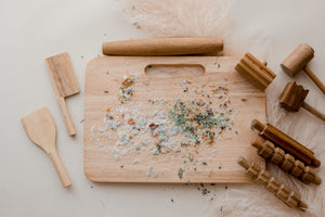 Wooden Play dough kit