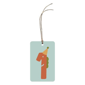 ‘1 (Blue)’ Gift Tag