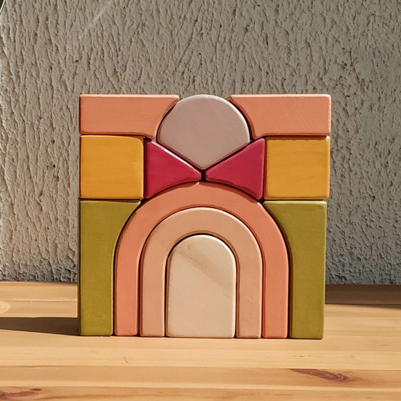 Mini Building Blocks Rainbow