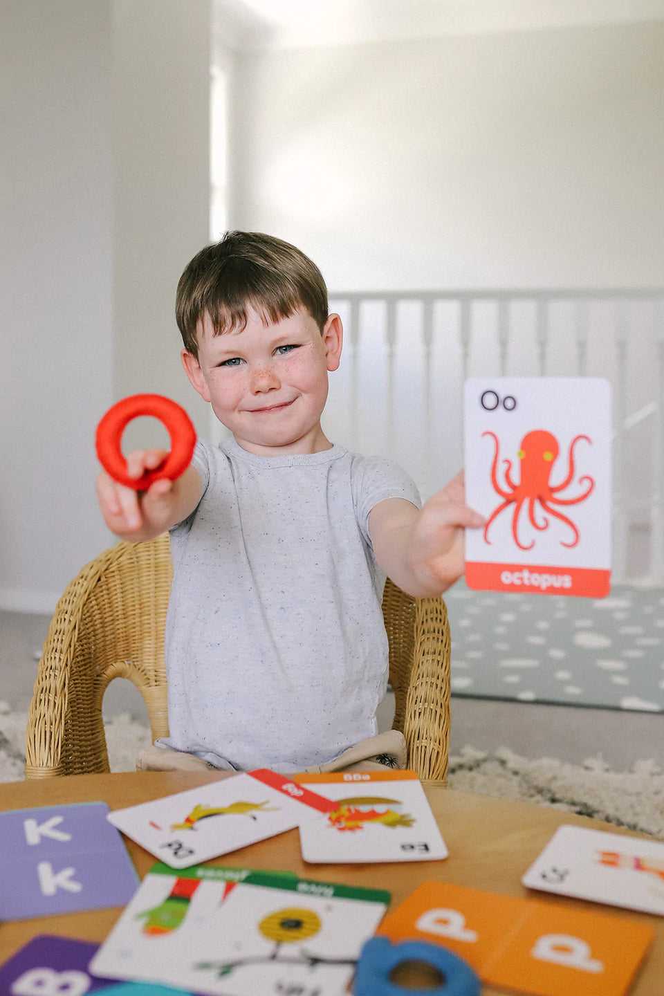 abc lowercase felt alphabet & flashcards