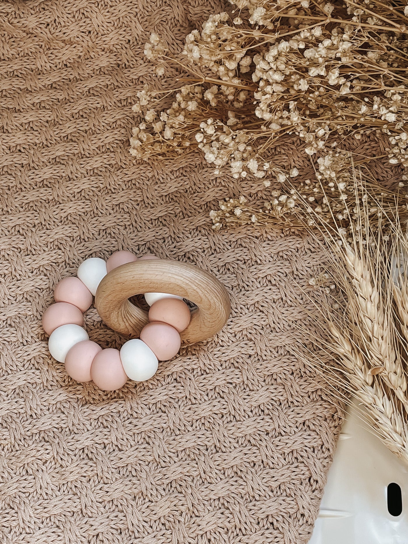 Bay Silicone and Beech Ring Teether