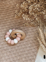 Load image into Gallery viewer, Bay Silicone and Beech Ring Teether
