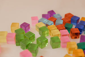 Lucite Cubes 100 Piece Set