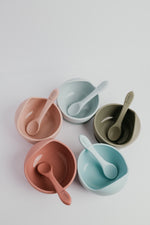 Load image into Gallery viewer, SAMPLE: Silicone Bowl + spoon
